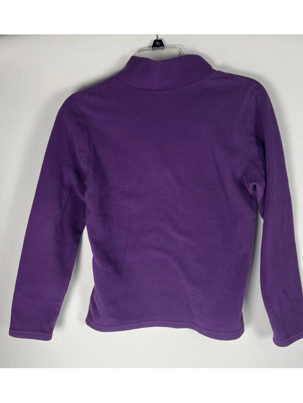 Northface Girls/Youth Purple Fleece 3/4 Zip Pullover Jacket Size Large 14-16